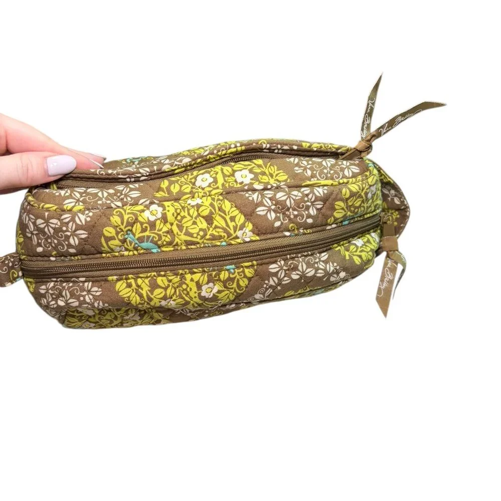 Vera Bradley Sittin In A Tree Quilted Cosmetic Travel Bag EUC - Picture 4 of 5